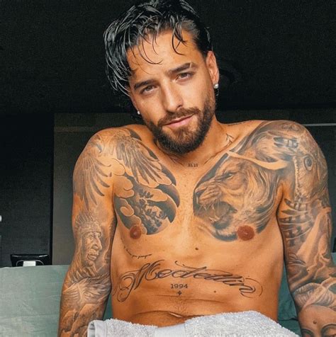 Maluma Showed Off His Ripped Physique in NSFW Pool Photos